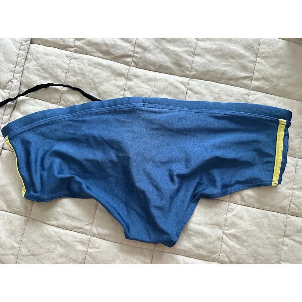 aussieBum Men's Blue Bulge Enlarge-It Swimsuit Size Large